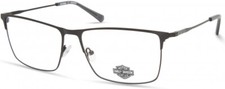 Harley Davidson HD9018 002 Matte Black Metal Optical Eyeglasses Frame 60-16-150