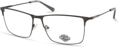 Harley Davidson HD9018 002 Matte Black Metal Optical Eyeglasses Frame 60-16-150