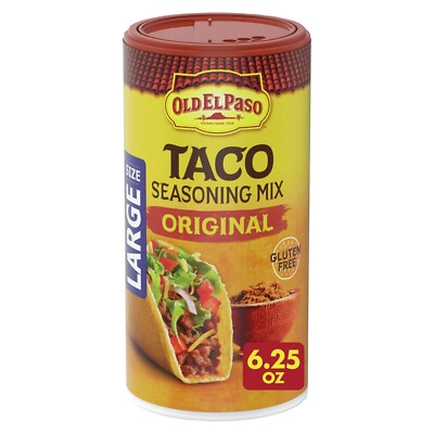 Old El Paso Taco Original Seasoning Mix, Value Size, 6.25 oz
