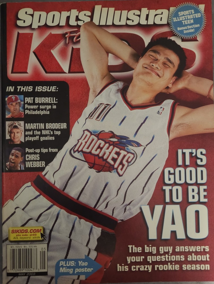 YAO MING - SPORTS ILLUSTRATED KIDS MAGAZINE - MAY 2003 - NEW