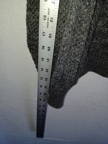 Vintage Woolrich Sweater Mens 2XLT Tall Gray Henley Crewneck Pullover Button USA - Picture 4 of 6