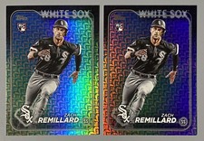 2- 2024 Topps Series 1 Zach Remillard Holiday Foil Rookie RC #222 White Sox