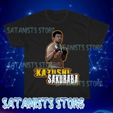 New Kazushi Sakuraba MMA Fighter Legend Men's Black T-shirt Funny Size S to 5XL