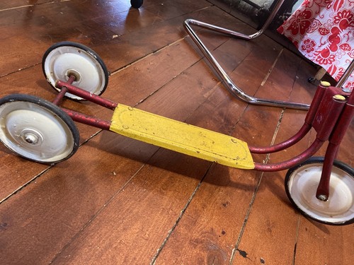 Vintage Red & Yellow Triang Scooter  1960s - Bild 3 von 3