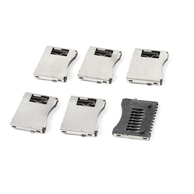 6 Stücke SMT  PCB Mount Handy TF Mikro SD Speicherkarte Halter Socket