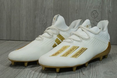 64 Adidas AdIzero Football Cleats White 