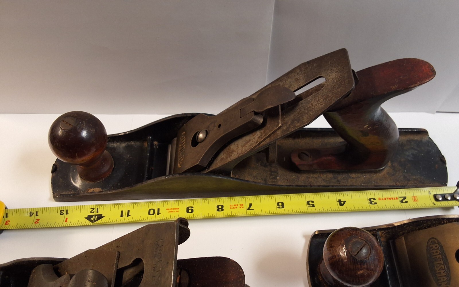 Lot of 5 Vintage Stanley Dunlap Craftsman Hand planes & Shavers Steel