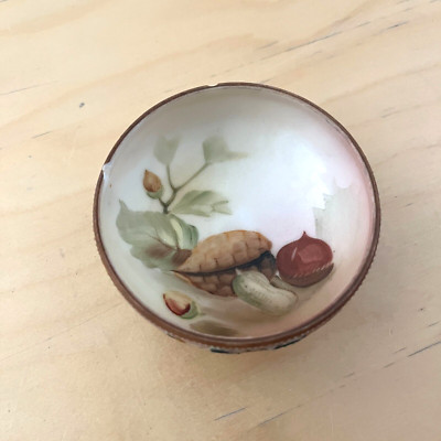 Lovely Small Nippon Nut Bowl Salt Cellars Hand Painted 2.5'' Japan