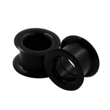 2pc Thick Silicone Ear Plug Round Edge Flesh Tunnel Stretcher - BUY 2 GET 1 FREE
