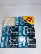 NEW Lot of 5 Maxell 8mm GX-MP High Quality 120 Minutes Videotapes