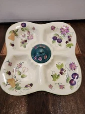 NEW RARE VINTAGE Centrum Madeline by Patricia Brubaker Large Divided Platter