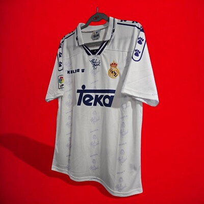 R. MADRID HOME 94/95 - Retro Jersey - Soccer - ZAMORANO # 9 - 2XL