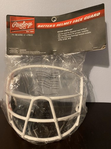 Casque De Frappeur Rawlings Avec Grille De Protection - Youth Modèle ABCRWG2-B, Protection Faciale Complète