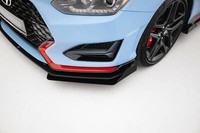 Front Flaps FüR Hyundai Veloster N Mk2 Schwarz Hochglanz Frontansatz