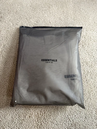 Felpa con cappuccio Fear Of God Essentials Light Avena taglia media nuova autenticata