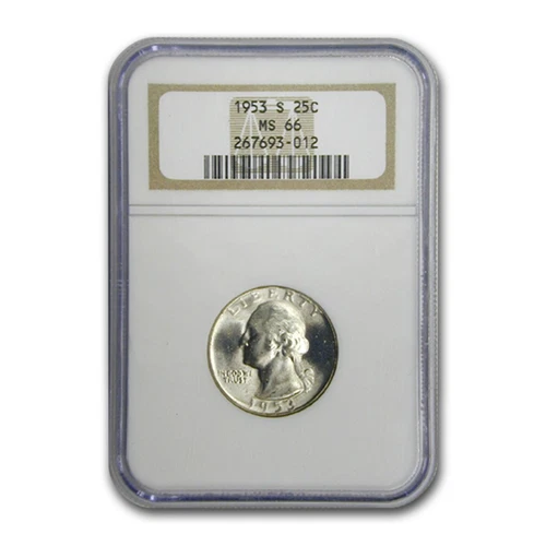 1953-S Washington Quarter MS-66 NGC
