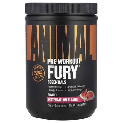 Fury , Essentials, Pre Workout, Watermelon, 1.08 lb (492 g)