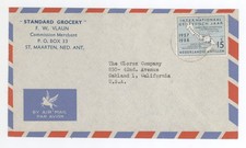 1950s St Maarten Netherlands Antilles -Oakland Intl Geophysical Year #241 Cover