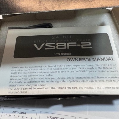 New Roland VS8F-2 Effect Expansion Board VS-1680 Mixer Live Music