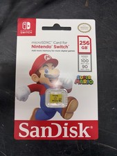 SanDisk 256GB microSDXC Memory Card For Nintendo Switch SDSQXAO-256G-ANCZN NEW