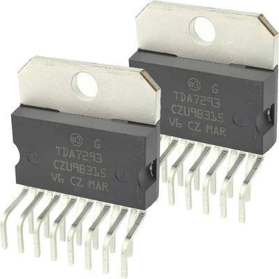 2-Pack TDA7293V & TDA7293 Audio Amplifier IC - 100W 15V/μs Slew Rate ZIP-15... 