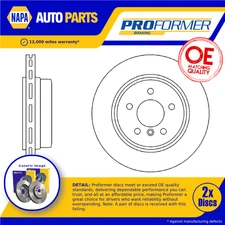 2x Brake Discs Pair Vented Rear 320mm PBD8355 Proformer Set 34213332217 New
