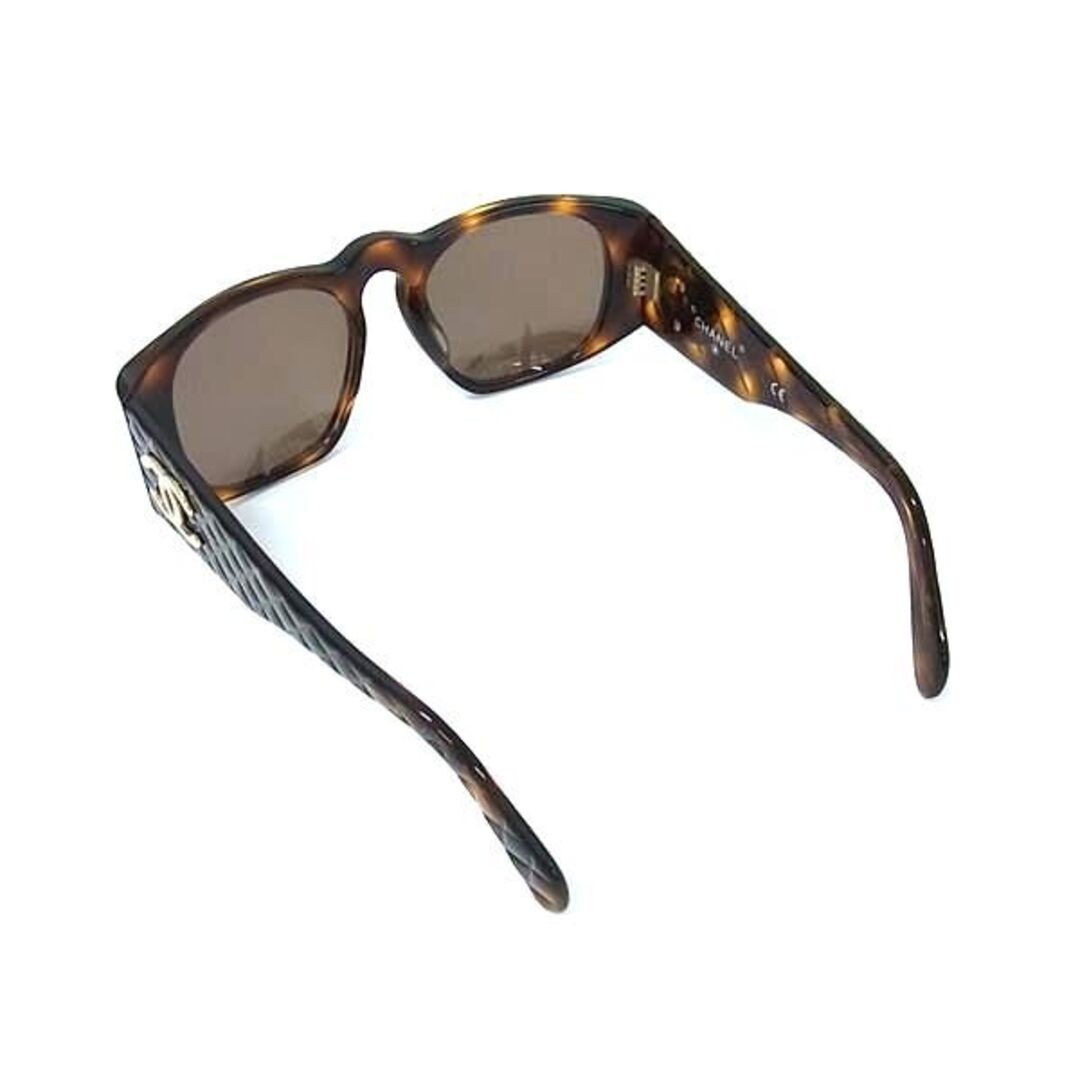 CHANEL Vintage Coco Mark Matelasse Sunglasses 01450 Brown Tortoise Shell Pattern image 2