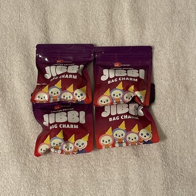 Jack In The Box Jibbi Bag Charm Limited Edition COMPLETE SET 4 +