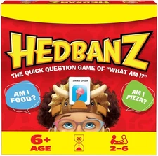 Spin Master Games, Hedbanz 2023 Edition with New Cards, Picture Guessing Board