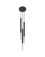 SOLLUX lighting Lampada a Sospensione - Lampada a Soffitto in Acciaio - 3 Paralu