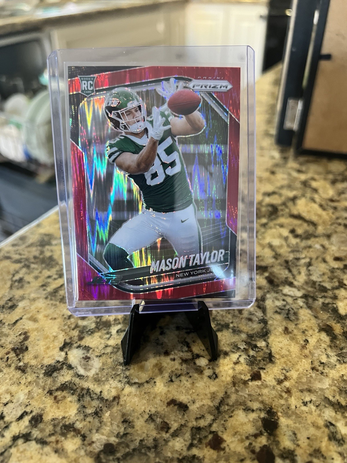 2025 Panini Prizm - Rookies Mason Taylor #329 Red Flash Prizm (RC)