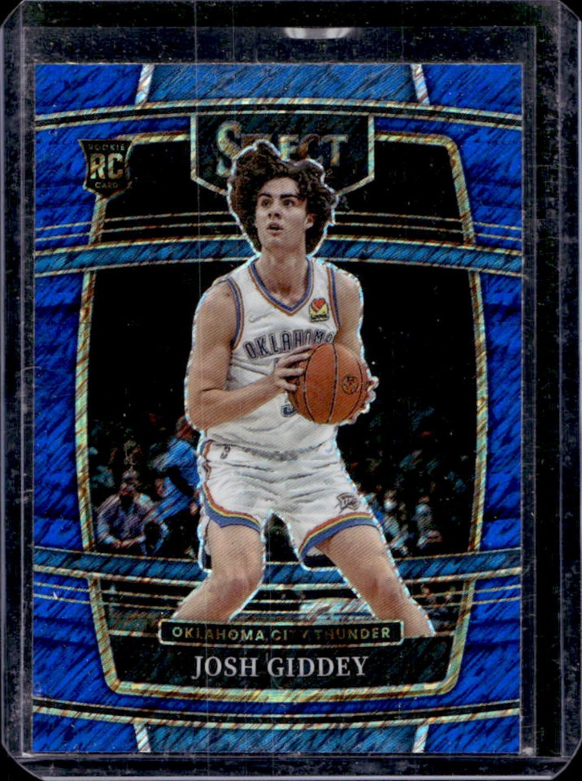 2021-22 Select Josh Giddey RC Blue Shimmer Prizm Concourse #58 Thunder