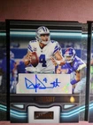 2018 Panini Playbook - Dak Prescott #22 Gold 10/10 Vault Autograph Cowboys