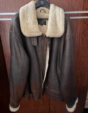 Aviation Co. Herren Bomberjacke Leder braun g...