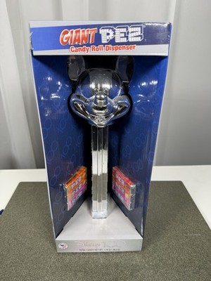 DISNEY 100 - Giant Mickey Mouse PEZ Candy Roll Dispenser +6 Candy Refill~RETIRED