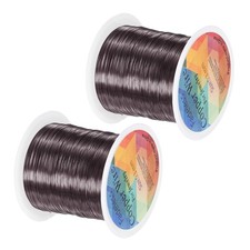 2-Rolls 0.3mmx100m Jewelry Wire, 28 Gauge Craft Wire Copper Wire, Metallic Black