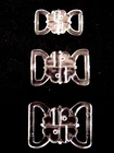 Bikini Clasps Bra Fastener Clips Clear Plastic Clover Leaf Design Small Med Lge