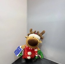 Rare Dan Dee Collectible Singing Animated Plush Reindeer Jingle Bells Tested Wor