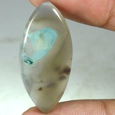100 Natural Moss Agate Marquise Cabochon Loose Gemstones 22.50Cts 15x 33x 05mm