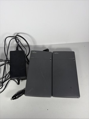 Vintage 2 Fujitsu Floppy Drive Stylistic 500 With Cords As Is Untested