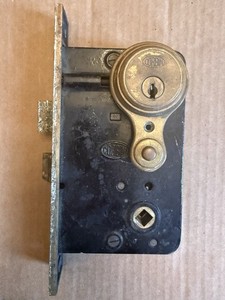 Antique Corbin  Exterior Thumb Latch Mortise Lock No Keys