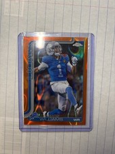 2025 Topps Chrome Jameson Williams TRUE ORANGE REFRACTOR 25/25