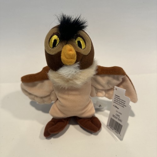 6" Disney Store Winnie The Pooh OWL Mini Bean Bag Stuffed Animal Plush Toy - Picture 2 of 5