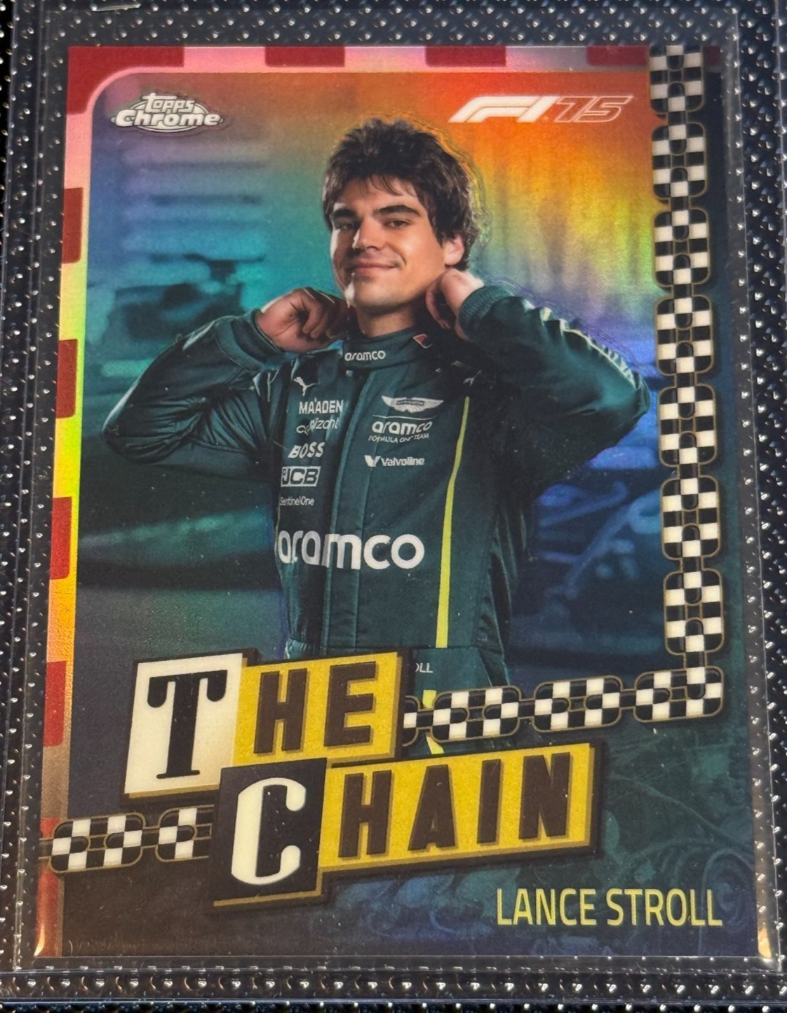 2025 Topps Chrome F1 Formula 1 Lance Stroll The Chain #CH-5 SSP