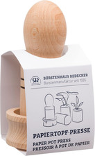 Paper Pot Press, Untreated Beechwood Tool for Creating Biodegradable Seedling Po