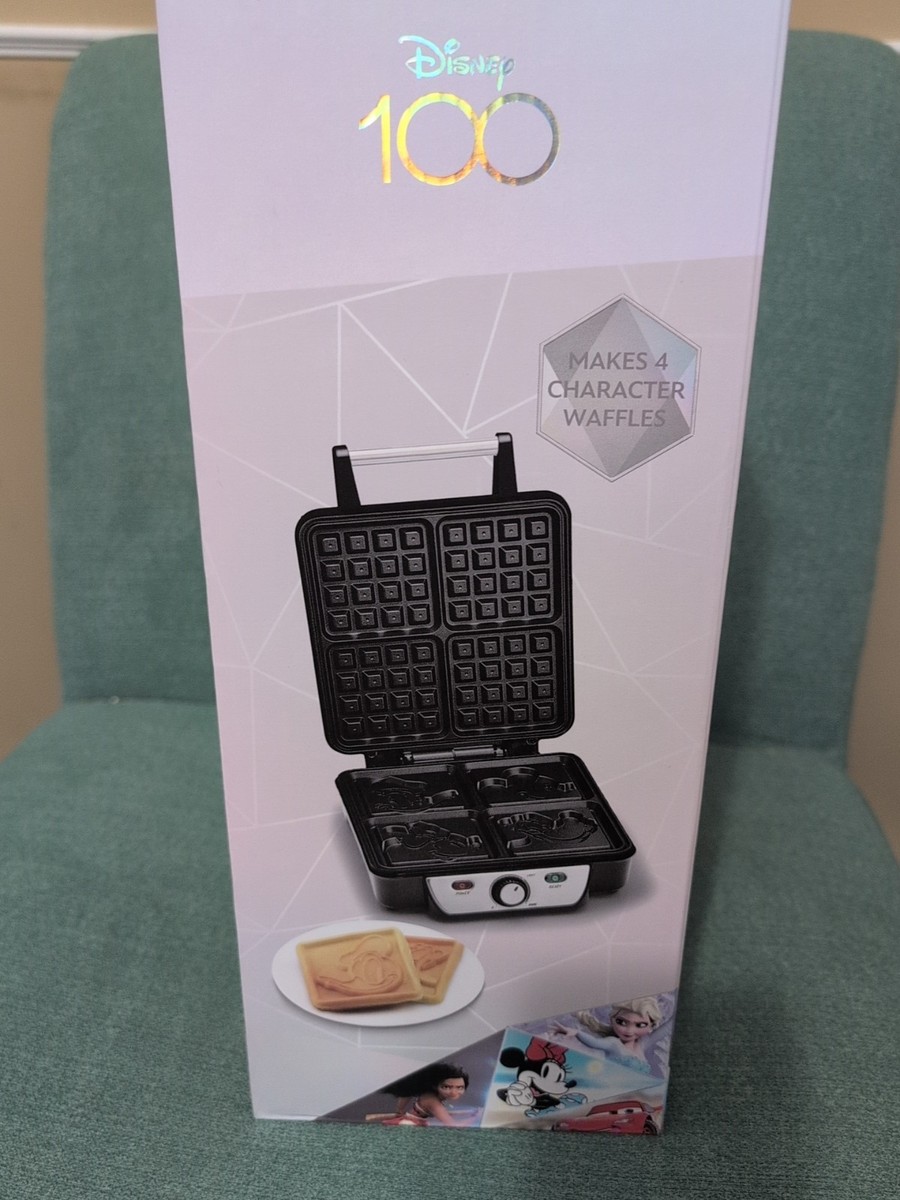 Disney 100 Yrs Retro Waffle Maker Mickey Mouse Minnie Donald