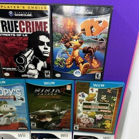 Nintendo Gamecube Wii & Wii U Game Lot Mega Man Nes Remix Super Mario Galaxy