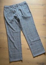 Dolce & Gabbana Men’s Virgin Wool Black/white/red Dress Trousers Size 38/52