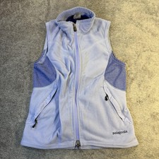 Patagonia Vest Womens XS Purple Fleece Full Zip Made In USA Outdoor Hiking