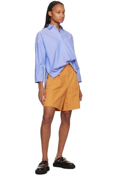 Women Max Mara Shorts Red Cotton 36